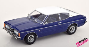 1:18 Ford Taunus GXL Coupé con techo de vinilo - 1971 - Azul/Blanco