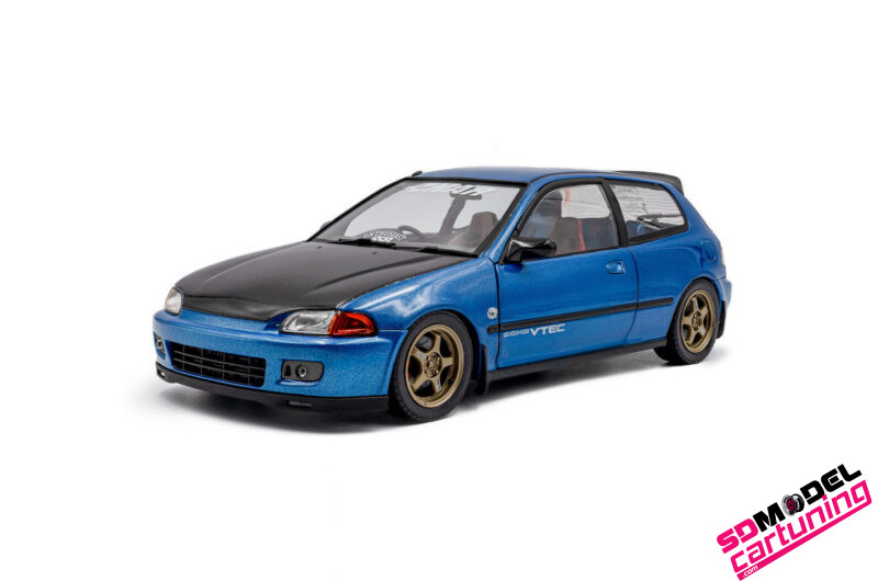 1:18 Honda Civic (EG6) - 1991 - Solido Works - Azul cobalto