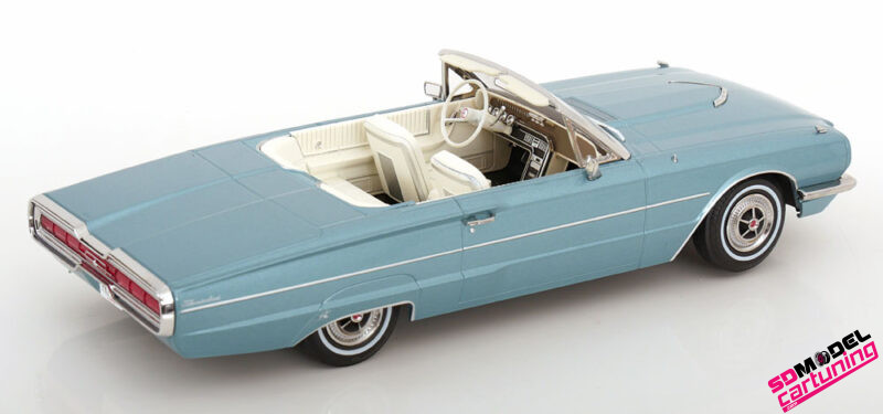 1:18 Ford Thunderbird Cabrio – 1966 – Lichtblauw Metallic - Imagen 6