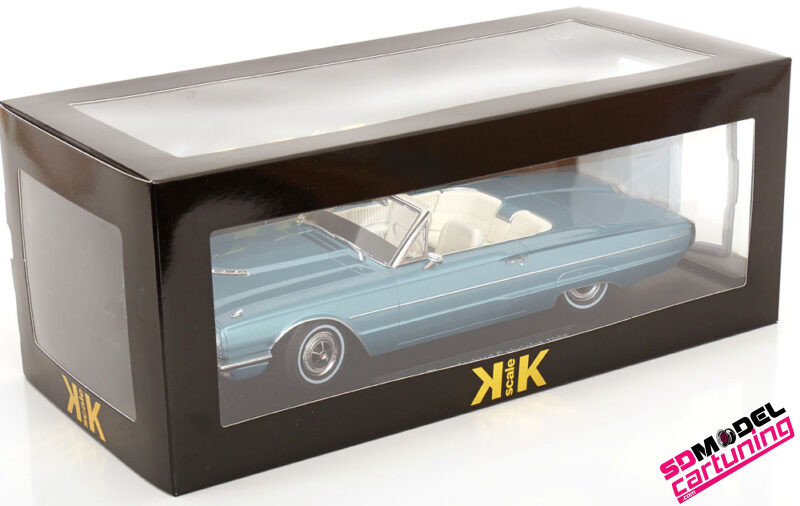 1:18 Ford Thunderbird Cabrio – 1966 – Lichtblauw Metallic - Imagen 7