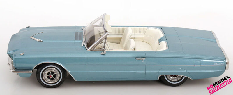 1:18 Ford Thunderbird Cabrio – 1966 – Lichtblauw Metallic - Imagen 5