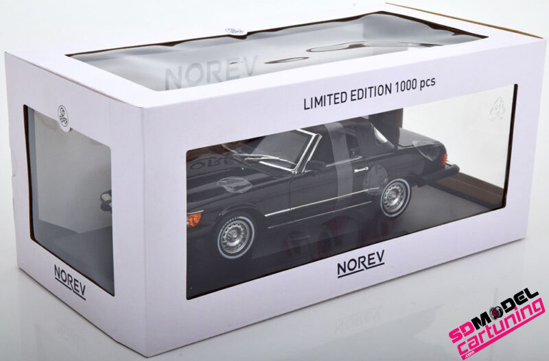 1:18 Mercedes Benz 450SL R107 US-version - American Gigolo film versie - 1979 - Zwart. - Afbeelding 7
