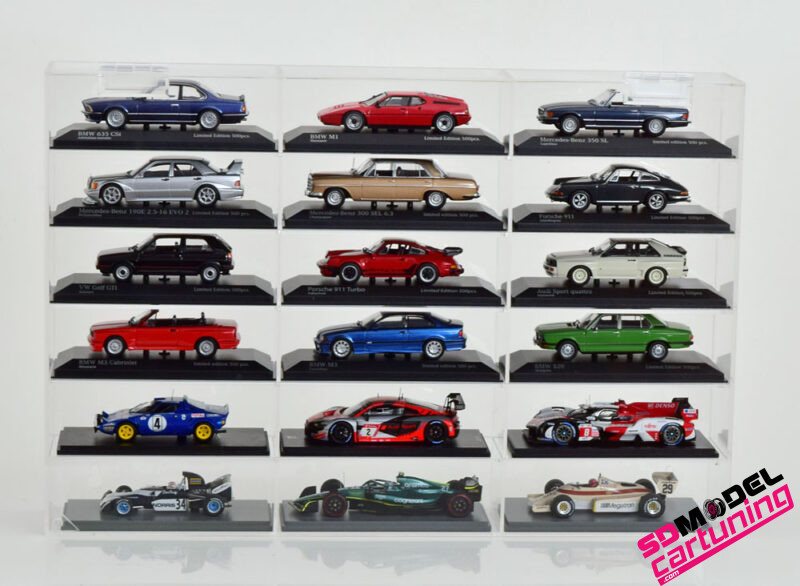 1:43 modelauto vitrine voor 90x modelautos - Imagen 3