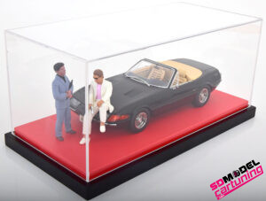 1:18 Vitrina para maquetas de coches Deluxe - Rojo