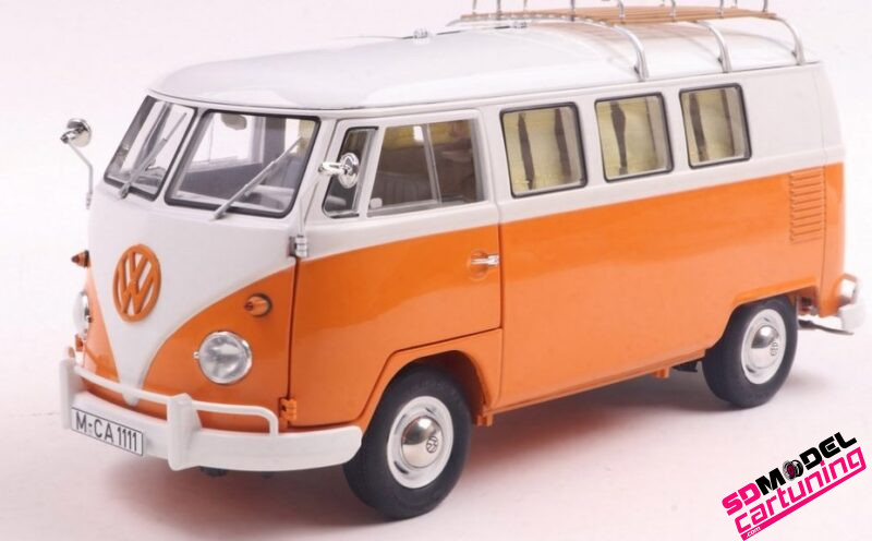 1:18 Volkswagen T1 Camper - Arancione / Bianco