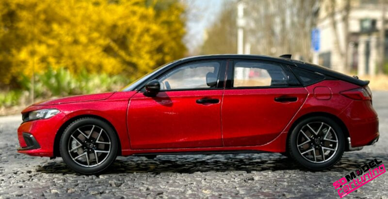 1:18 Honda Civic Hatchback Sport Turbo - 2023 - Rood metallic – Bild 7