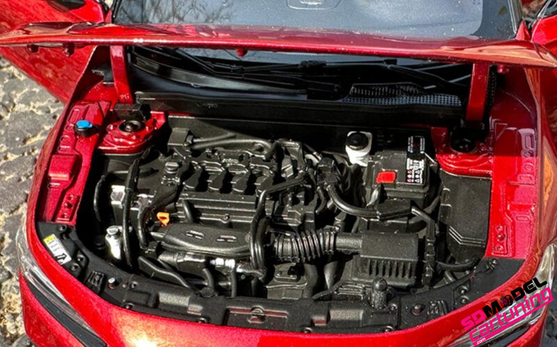 1:18 Honda Civic Hatchback Sport Turbo - 2023 - Rood metallic – Bild 6