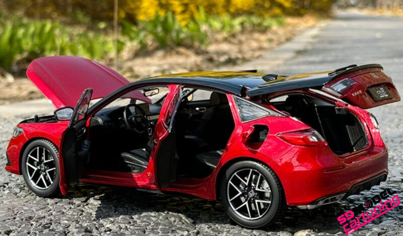 1:18 Honda Civic Hatchback Sport Turbo - 2023 - Rood metallic – Bild 5