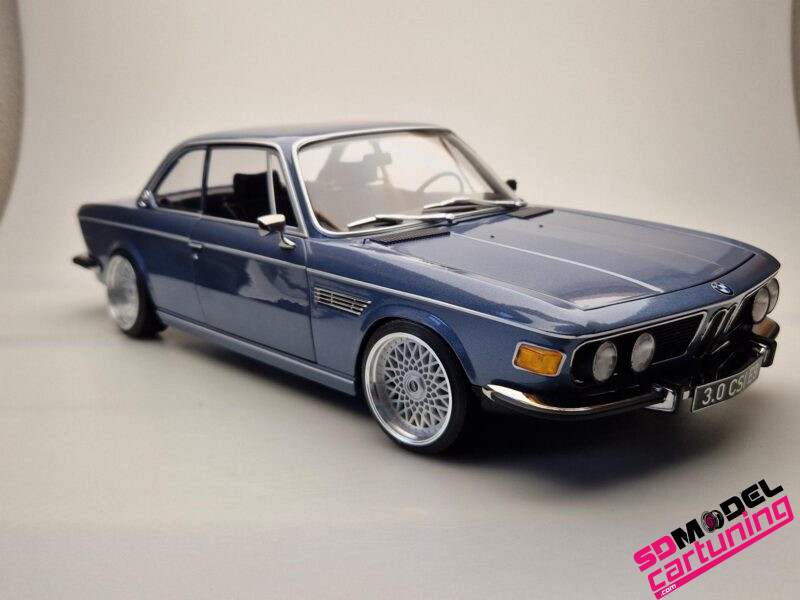 1:12 BMW 3.0 CSI E9 - BBS RS Alu wheels - 1971 - Baikal blue metallic