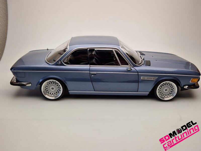1:12 BMW 3.0 CSI E9 - BBS RS Alu wheels - 1971 - Baikal blue metallic - Afbeelding 12