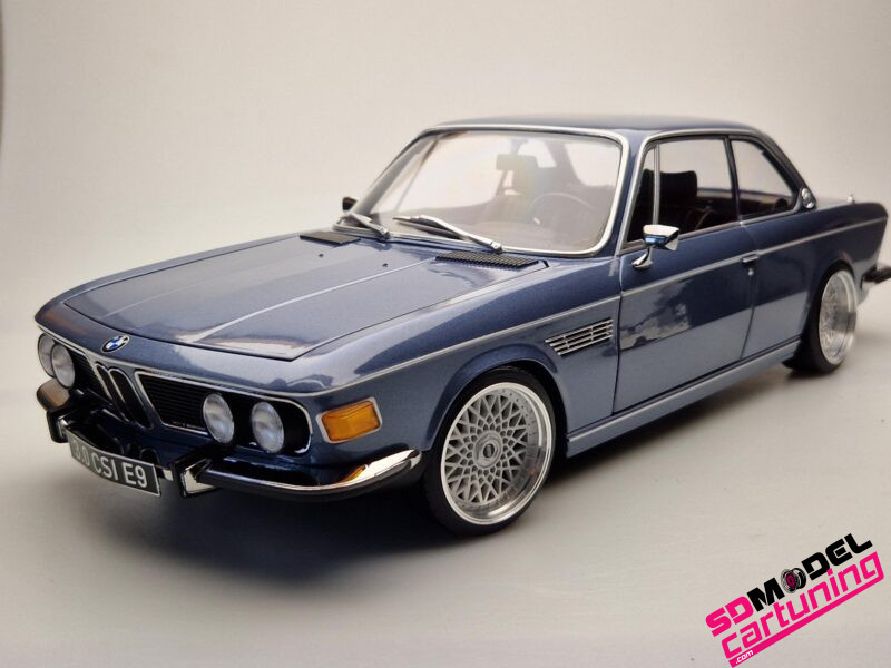 1:12 BMW 3.0 CSI E9 - BBS RS Alu wheels - 1971 - Baikal blue metallic - Afbeelding 8