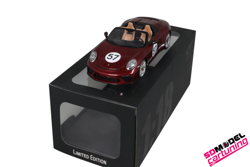 1:18 Porsche 911 991.2 Speedster - Heritage Edition - Cherry metallic - immagine 4