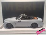 1:18 Rolls Royce Novitec Spofec Dawn Overdose - Gris/Negro - Caja expositora de lujo + Placa base incluida