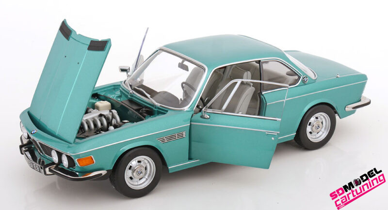 1:12 BMW 3.0 CSI E9 - bmw style wheels - 1971 - Turquoise metallic - Afbeelding 2