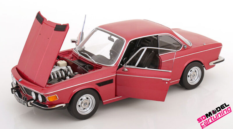 1:12 BMW 3.0 CSI E9 - bmw style wheels - 1971 - Rood metallic - Afbeelding 5
