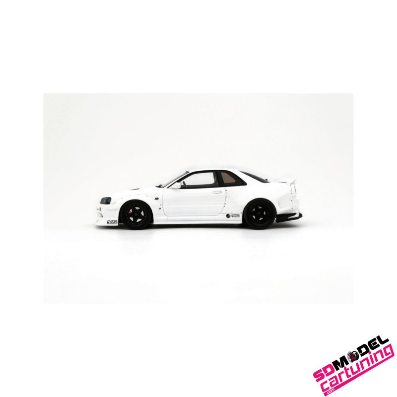 1:18 Nissan Skyline GT-R (BNR34) by KRC QX1 – 2019 – Wit - Afbeelding 4