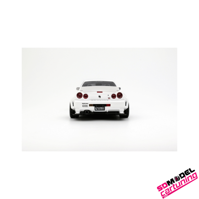 1:18 Nissan Skyline GT-R (BNR34) by KRC QX1 – 2019 – Wit - Afbeelding 3