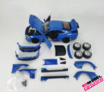 1:18 Ford Mustang GT - 2019 - Blauw inclusief tuning kit.
