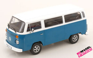 1:18 Volkswagen Bus T2b - 1972 - Blau/Weiß - Fuchs-Felgen