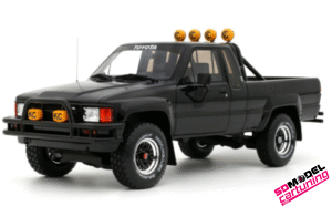 1:18 Toyota Hilux SR5 - 1985 - Negro brillante