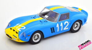 1:18 Ferrari 250 GTO No.112 Targa Florio - 1964 - Lichtblauw / Geel