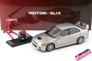 1:18 Mitsubishi Lancer Evolution IV - 1999 - Gris