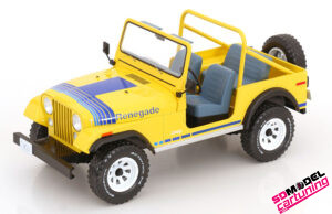 1:18 Jeep CJ-7 Renegade - Geel