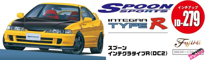 Integra Type R Spoon Wing 1:24 Honda Integra Type-R Spoon DC2 Modelkit - SDmodelcartuning.com