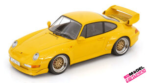 1:18 Porsche 911 (993) GT2 1996 Geel - BBS velgen