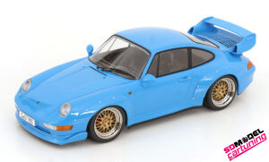 1:18 Porsche 911 (993) GT2 1996 Lichtblauw - BBS velgen