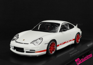 1:18 Porsche 911 (996) GT3 RS - 2002 - Wit / Rood