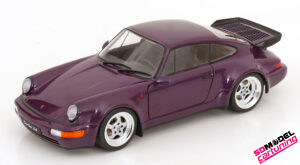 1:18 Porsche 911 (964) Turbo - 1990 - Paars Metallic