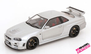 1:18 Nissan Skyline R34 GT-R Z Tune - 1999 - Zilver
