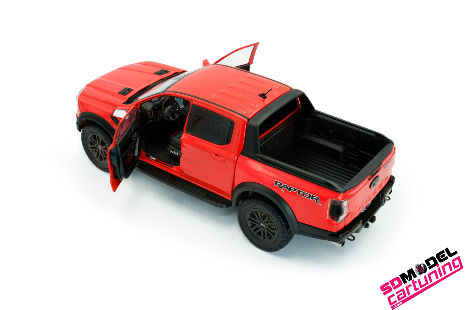 1:18 Ford Ranger Raptor - 2024 - Orange Raptor - SDmodelcartuning.com