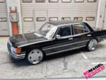 1:18 Mercedes-Benz S-Class W116 – Black – with custom AMG rims