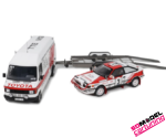 1:18 Rally Pack Mercedes-Benz T1 truck model - Toyota Celica ST165 Group A.