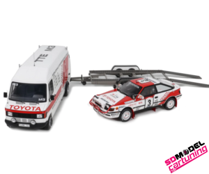 1:18 Rally Pack Mercedes-Benz T1 truck model - Toyota Celica ST165 Group A.