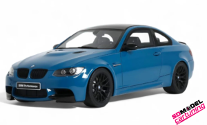1:18 BMW E92 M3 - 2007 -  Laguna Seca Blauw
