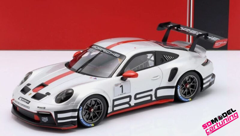1:18 Porsche 911 GT3 Cup #1 Track Experience 2023 - Silver / Red