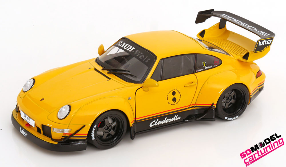 1:18 Porsche 911 (993) RWB Cinderella - 2020 - Geel