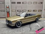 1:18 BMW E30 325I Convertible Champagne beige metallic with Custom BBS RS wheels