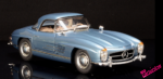 1:18 Mercedes-Benz 300 SL W198 Roadster Hardtop - Azzurro metallizzato
