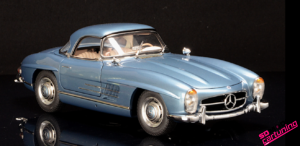 1:18 Mercedes-Benz 300 SL W198 Roadster Hardtop - Azzurro metallizzato