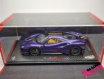 1:18 Ferrari 488 Pista - Viola Al Humad - Display case included