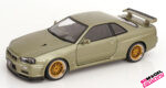 1:12 Nissan Skyline GT-R R34 V-Spec - 2001 - Metallic green BBS wheels