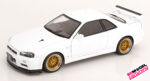 1:12 Nissan Skyline GT-R R34 V-Spec - 2001 - White BBS Wheels