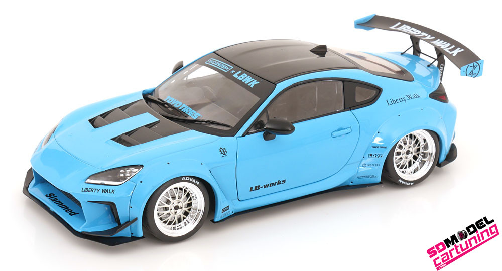 1:18 Toyota GR86 Liberty Walk - 2024 - Lichtblauw
