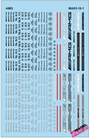 1:18 Mercedes-Benz AMG decals