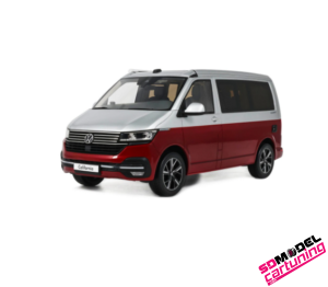 1:18 Volkswagen T6.1 California Ocean - 2021 - Red / Silver